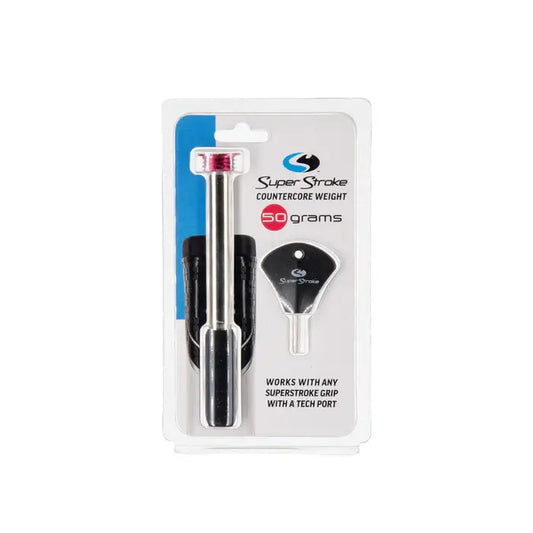 SuperStroke CounterCore Putter Weight 50g with wrench kit, designed for grips with Tech Port for improved stability.