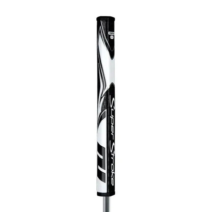 SuperStroke Zenergy Flatso putter grip showcasing its unique flat design and sleek black and white styling.