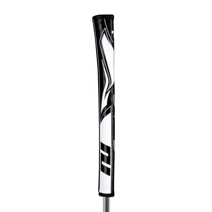 SuperStroke Zenergy Pistol putter grip featuring No Taper Technology for consistent grip pressure and improved stroke.