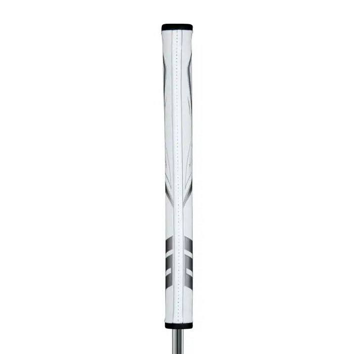 SuperStroke Zenergy Pistol Putter Grip featuring No Taper Technology for consistent stroke and upper hand positioning.