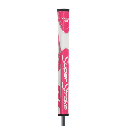 SuperStroke Zenergy Pistol putter grip featuring No Taper Technology for improved consistency and control in golf strokes.