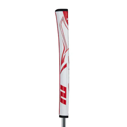 SuperStroke Zenergy Pistol Putter Grip featuring No Taper Technology for enhanced grip and stroke consistency.