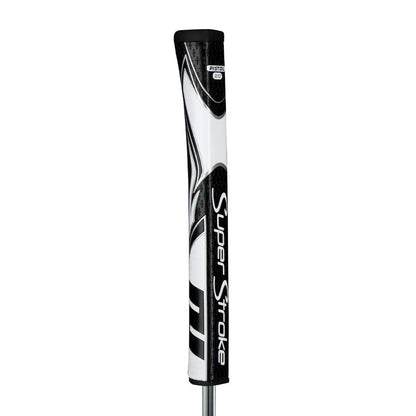 SuperStroke Zenergy Pistol Putter Grip, featuring no taper technology and modern design for consistent golf strokes.