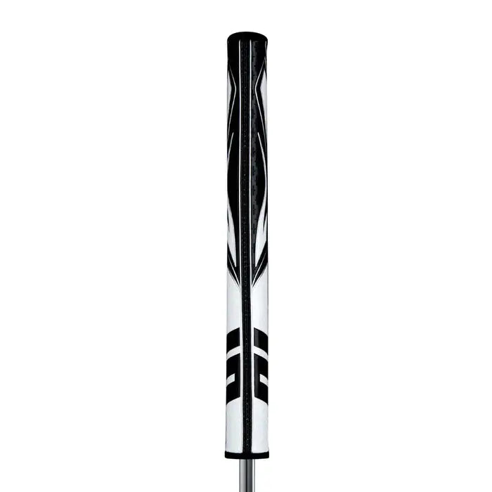 SuperStroke Zenergy Tour 1.0 putter grip in black and white, designed for consistency and comfort in your putting stroke.