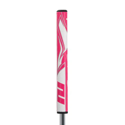 SuperStroke Zenergy Tour 2.0 Putter Grip in vibrant pink, designed for a consistent stroke and minimal grip pressure.