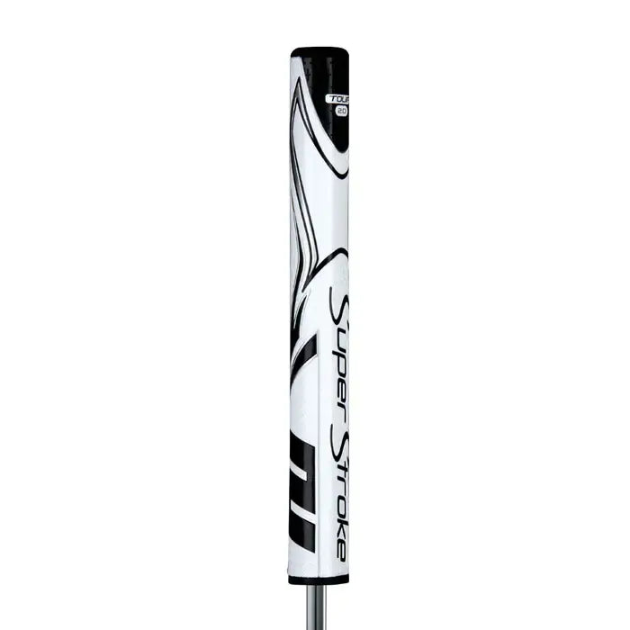 SuperStroke Zenergy Tour 2.0 Putter Grip in white, designed for a consistent stroke and minimal grip pressure.