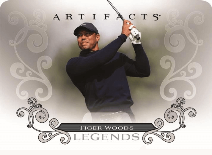 2026 Upper Deck Artifacts Golf Hobby Box (Pre Order) featuring Tiger Woods Legends Card