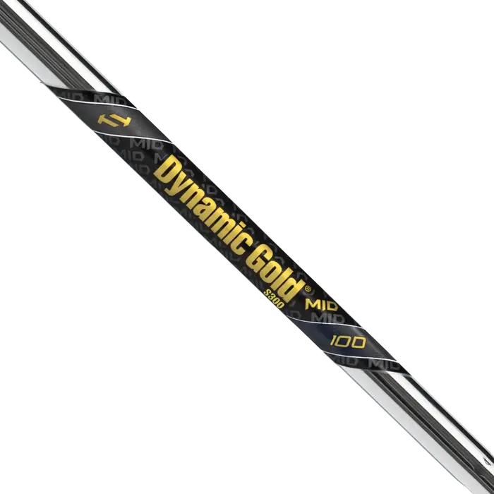 Ture Temper Dynamic Gold Mid 100 Iron Shaft .355 featuring a unique shaft geometry for enhanced launch and spin.