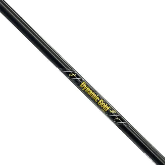 Dynamic Gold Mid Tour Issue shaft in gun metal finish, featuring lightweight and midweight options for enhanced performance.