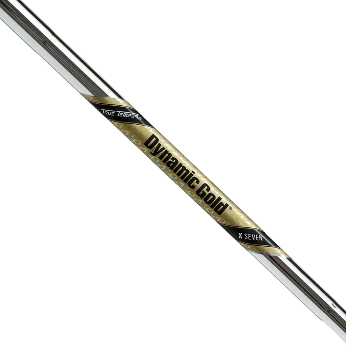 True Temper Dynamic Gold X7 iron shaft .355, designed for strong golfers seeking low launch and spin.
