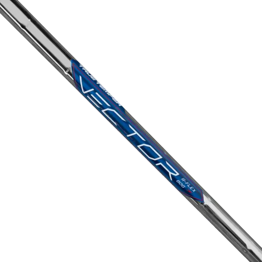 True Temper Vector Iron Shaft .370, ultralight steel shaft optimizing R-flex and S-flex performance for golfers.