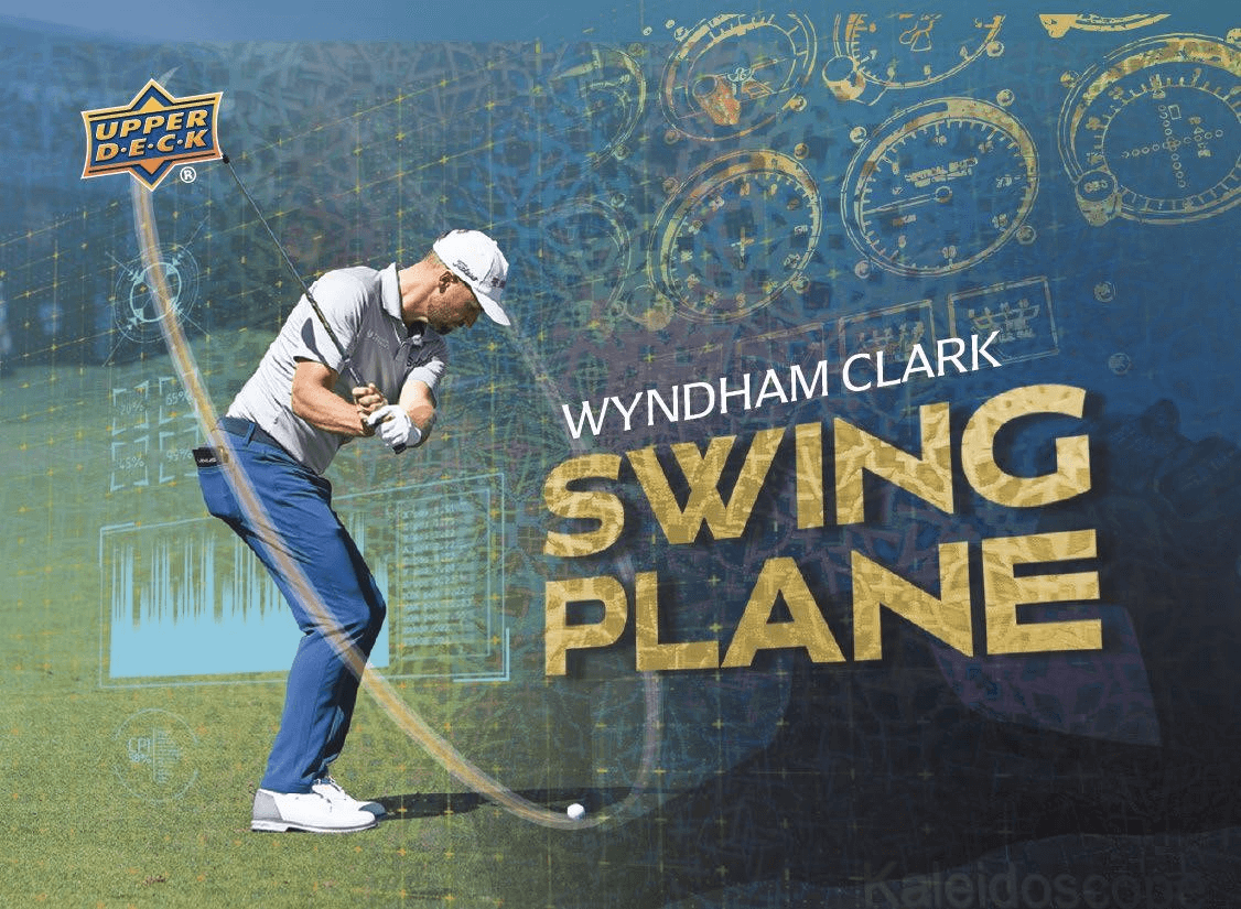 2025 Upper Deck Golf Hobby Box (Pre Order) featuring Wyndham Clark on swing plane.
