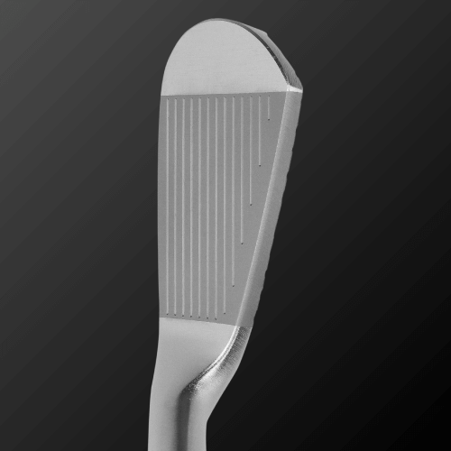 Zodia Caiman IV MB golf club head, crafted from soft iron with precision grooves for enhanced performance.