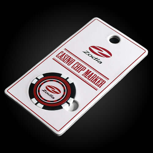 Zodia casino chip marker featuring reversible designs, made of ABS and iron, diameter 40mm, perfect gift for gamers.
