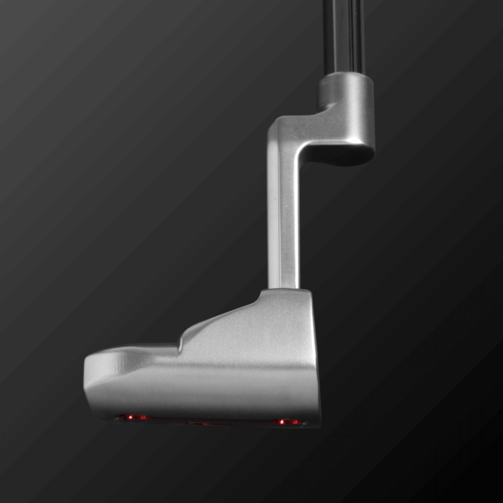 Zodia DALE-MINI CRANK Putter showcasing its square shape and crank neck design for improved stroke stability.