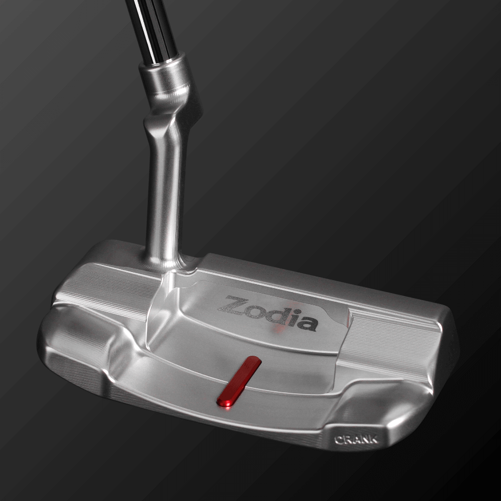 Zodia DALE-MINI CRANK Putter featuring a square shape and crank neck design for improved stability and accurate targeting.