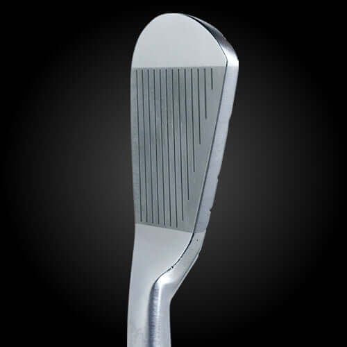 Zodia Full Crocodile Muscle Back head design, showcasing sleek profile and precision grooves for enhanced performance.