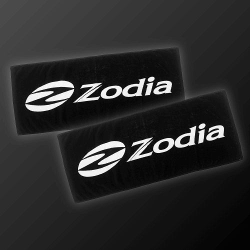 Zodia Golf Towel in black, made of 100% cotton, soft, fluffy, quick-drying, perfect for everyday use.
