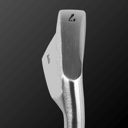 Zodia Half Crocodile golf club head showcasing a sleek, elegant design with iron head finish.