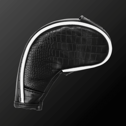 Zodia Iron Cover in black with caiman pattern, featuring a magnetic opening for secure use.