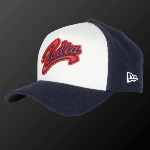 Zodia NEW ERA Wool Cap in gray and navy, adjustable fit, perfect for autumn and winter wear.