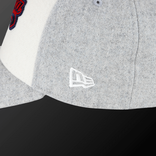 Zodia × NEW ERA Wool Cap featuring adjustable size and gray/navy colors, perfect for autumn and winter wear.