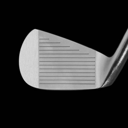 Zodia Spider CB (Head Only) close-up of the club face and grooves for precision striking in golf.