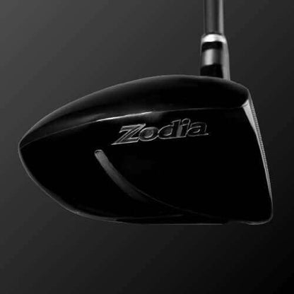 Zodia T309 titanium driver head, compact design with persimmon-like shape and reduced spin trajectory.