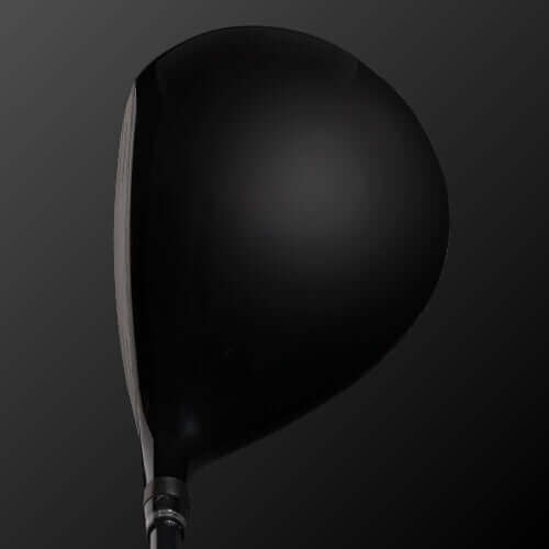 Zodia T309 titanium driver head viewed from above, showcasing its deep face and sleek design for optimal performance.