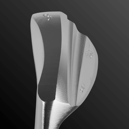 Zodia V3.0 Wedge (Left Hand) close-up showing finely uneven processing and score lines for enhanced spin performance.