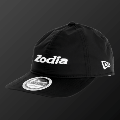 Zodia Waterproof Rain Cap in black, featuring a stretchable, water-resistant nylon material, adjustable size, and packable design.