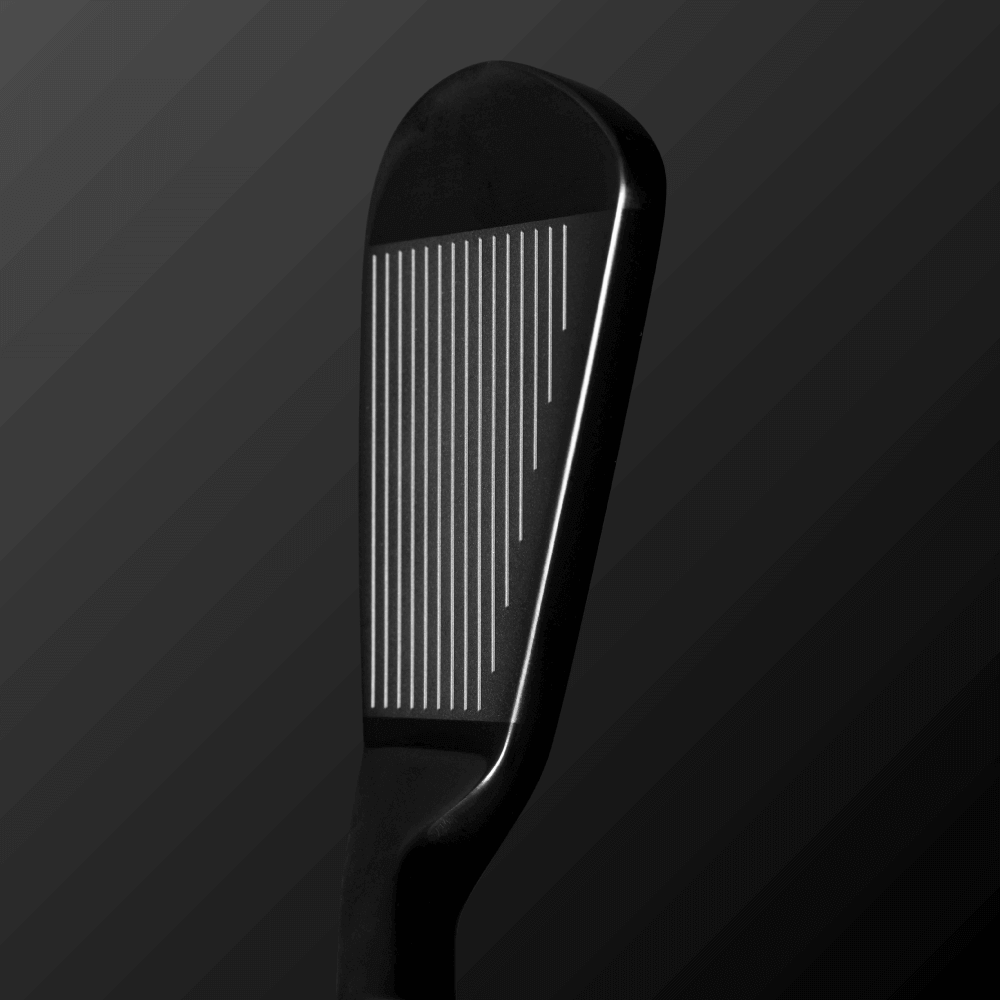 Zodia Z522 Iron Set face view showcasing grooves for precision and a sleek design, optimized for average golfers.