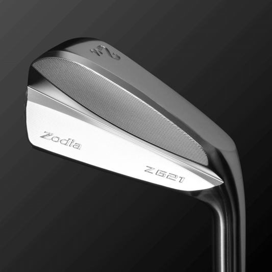 Zodia Z621 iron-type utility club with graphite shaft, featuring a flat back design for high trajectory and optimal spin.