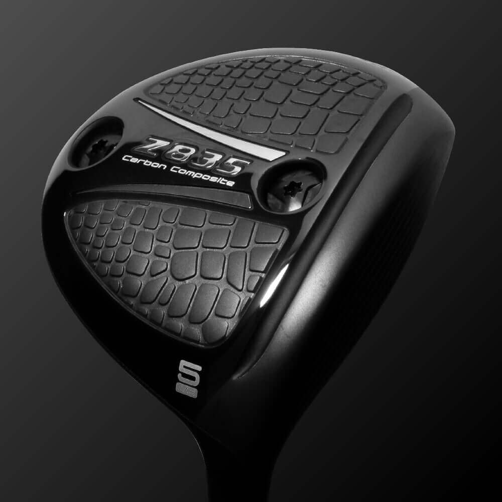 Zodia Z835 fairway wood with carbon composite crown and low center of gravity for improved maneuverability.