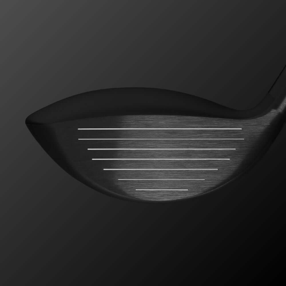 Close-up of Zodia Z835 fairway wood club head showing sleek design and low center of gravity for enhanced maneuverability.