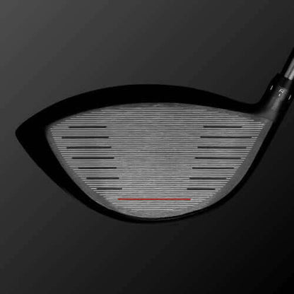 Close-up view of the Zodia Z935 Tour golf club face showcasing its shallow center of gravity design.